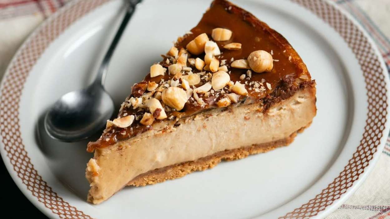 Tarta de queso de avellana de Reus de PasteBcn 