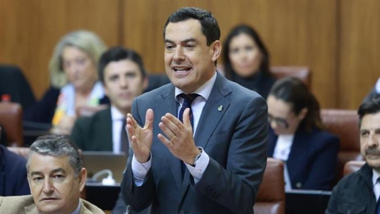 El presidente de la Junta de Andalucía, Juan Manuel Moreno Bonilla, en una imagen de archivo. EP.