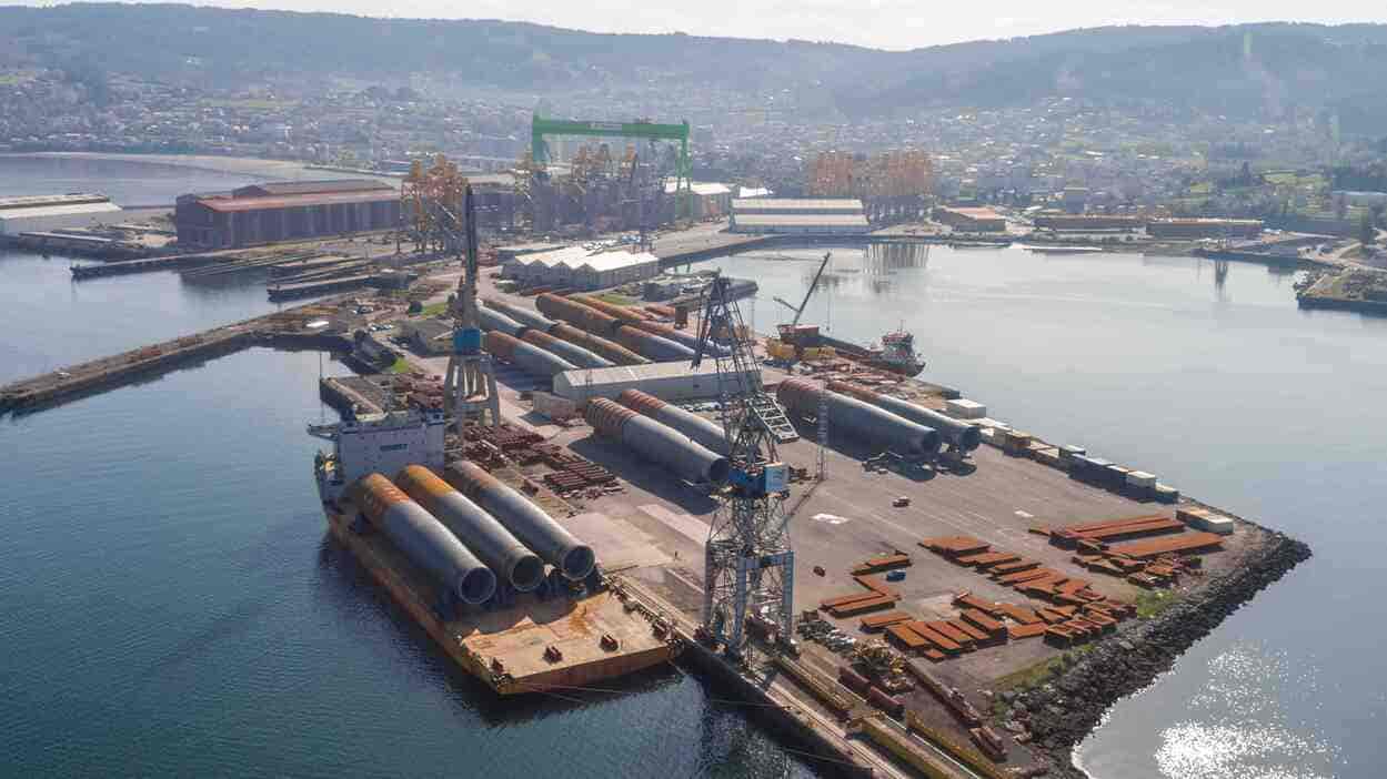 iberdorla Monopilotes Navantia Windar para Iberdrola Windanker. Iberdrola