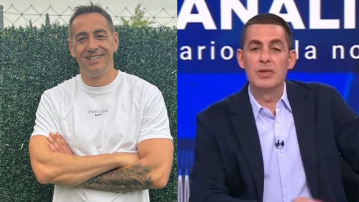 El político de Más Madrid, Emilio Delgado, y el presentador Antonio Naranjo