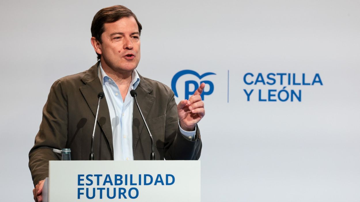 El presidente y líder del PP de Castilla y León, Alfonso Fernández Mañueco. EP.