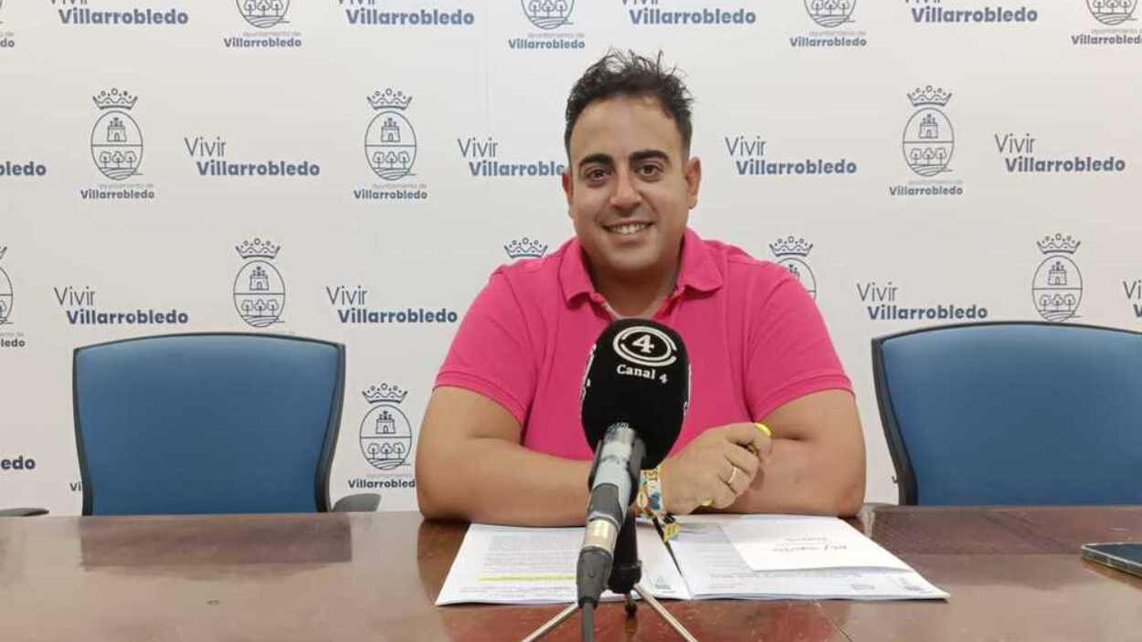 Imagen del concejal de Cultura, Juventud y Festejos de Villarrobledo, Juan José Calero. Ayto Villarrobledo.