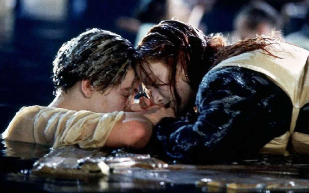 Escena de la película Titanic.