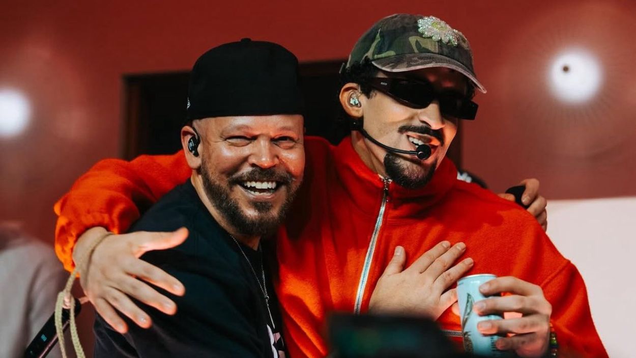 Residente y Bad Bunny en La Marquesina. X.