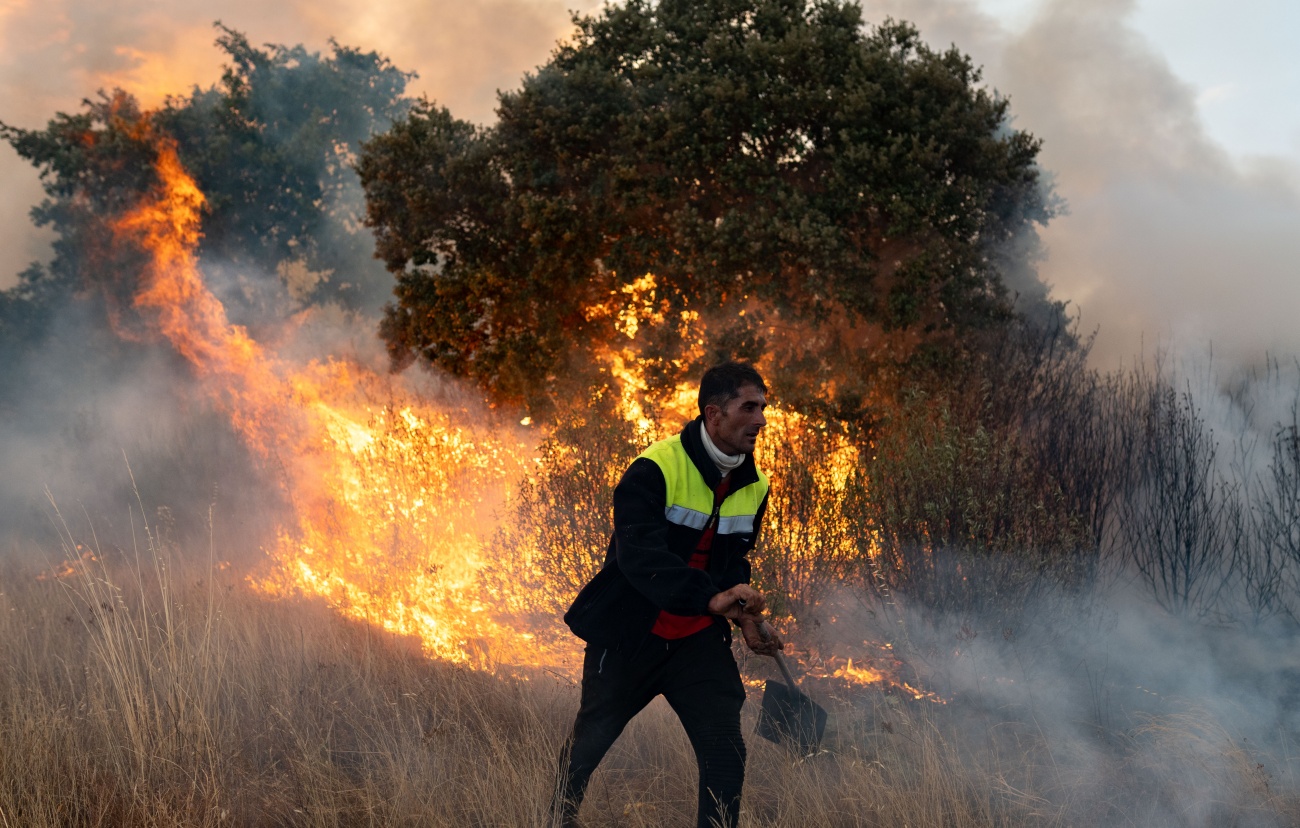 Incendio en Abejera, Zamora. (Foto: EP)