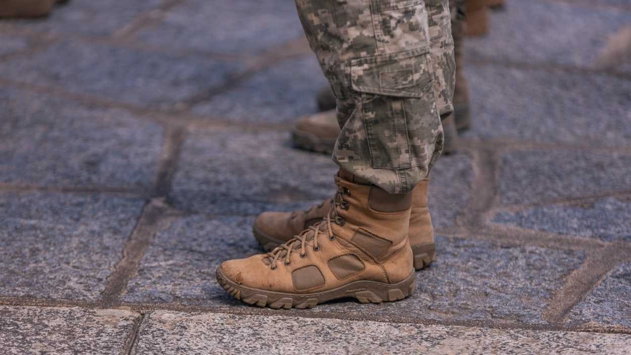 Imagen de recurso de las botas de un soldado. EP/Archivo.