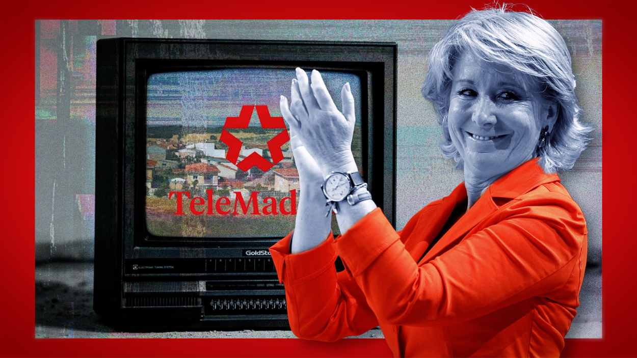 El pelotazo de la familia de Esperanza Aguirre, protagonista en Telemadrid. Elaboración propia