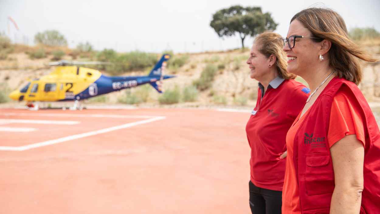 La portavoz del Ejecutivo regional de Castilla La Mancha, Esther Padilla, durante su visita al Centro Operativo Regional de lucha contra Incendios Forestales (COR). JCCM.