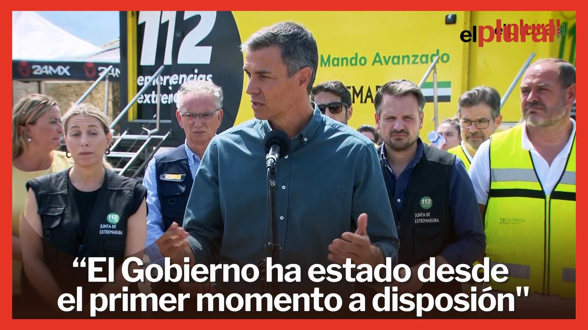Sánchez, contundente con Guardiola: "El Gobierno ha estado desde el primer momento con Extremadura"