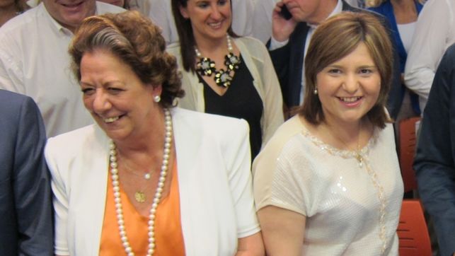 Rita Barberá con Isabel Bonig, presidenta del PPCV... antes risas, ahora se dan la espalda