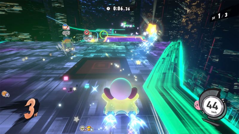 Kirby Air Rides ahora hay disponibles maniobras como Boost Charge (Impulso de carga)