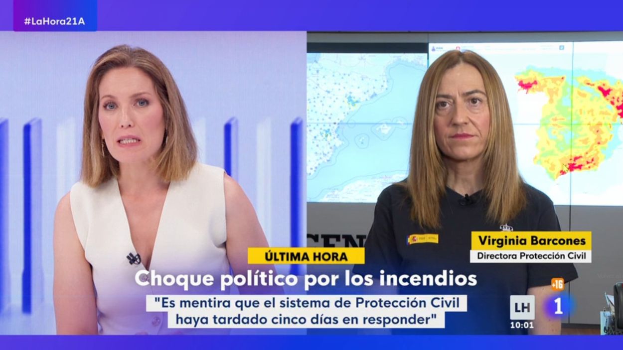 Silvia Intxaurrondo y Silvia Barcones en 'La hora de La 1'. TVE