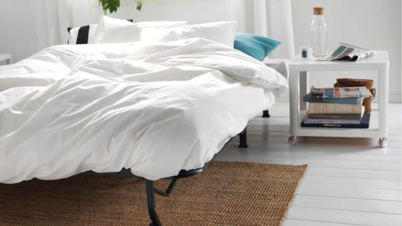 LYCKSELE LÖVÅS cuando se abre como cama LYCKSELE LÖVÅS cuando se abre como cama