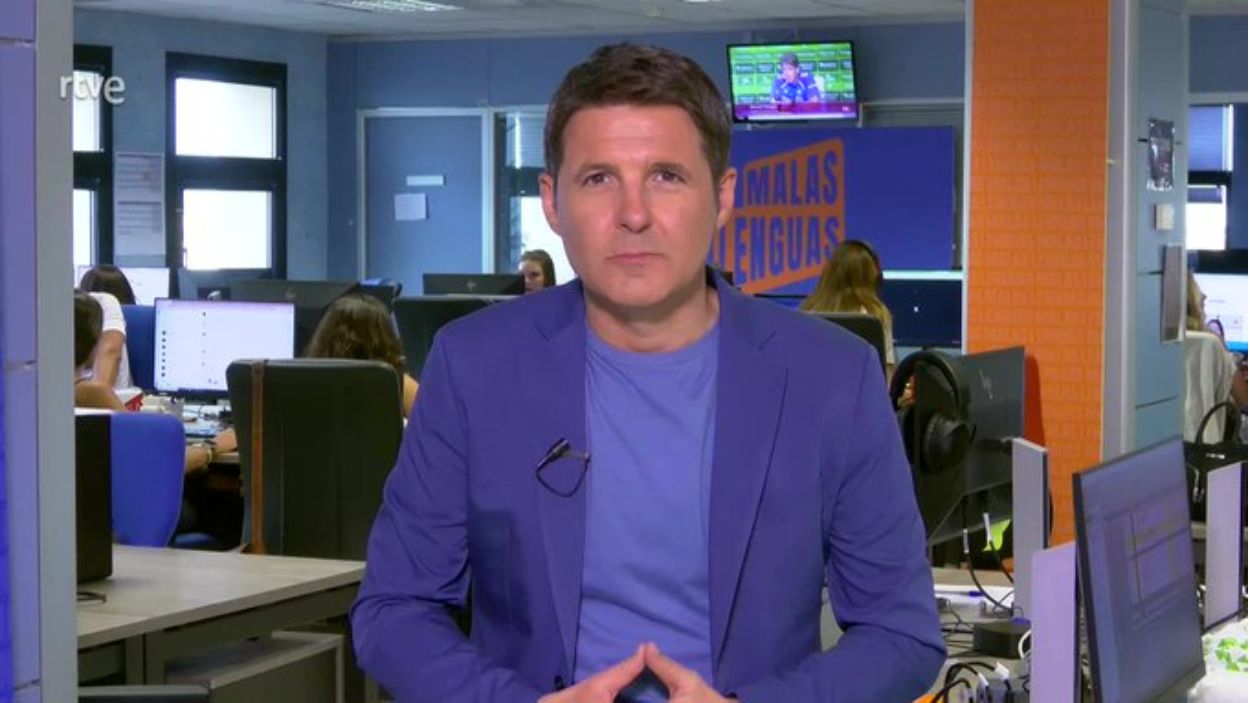 Jesús Cintora, presentador de 'Malas Lenguas'. TVE