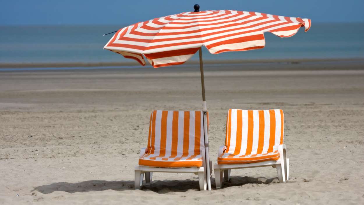 Sombrilla en la playa