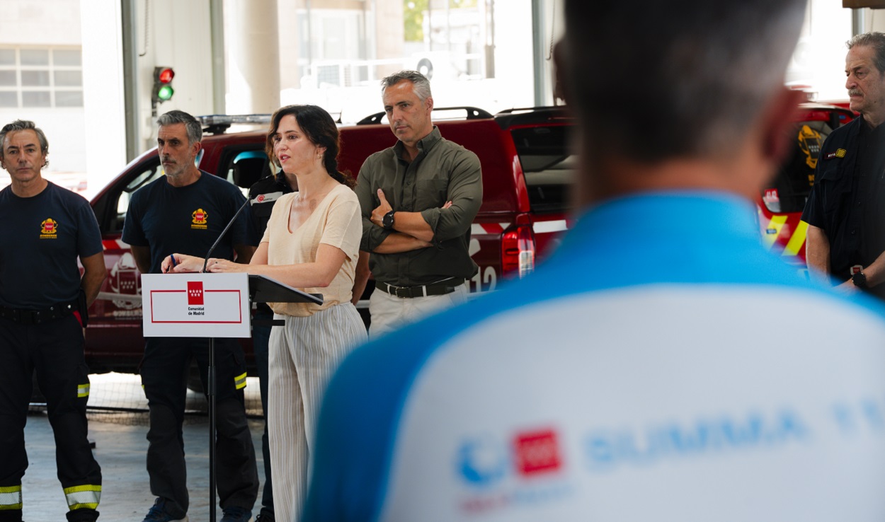 La presidenta de la Comunidad de Madrid, Isabel Díaz Ayuso