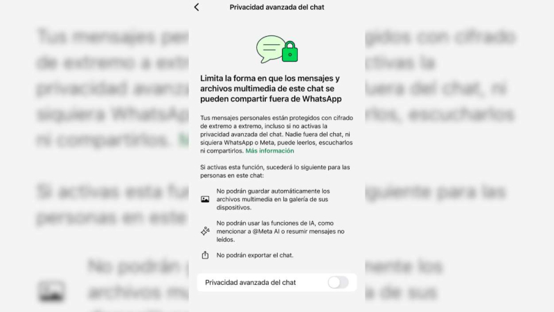 Explicación de la privacidad avanzada del chat Explicación de la privacidad avanzada del chat