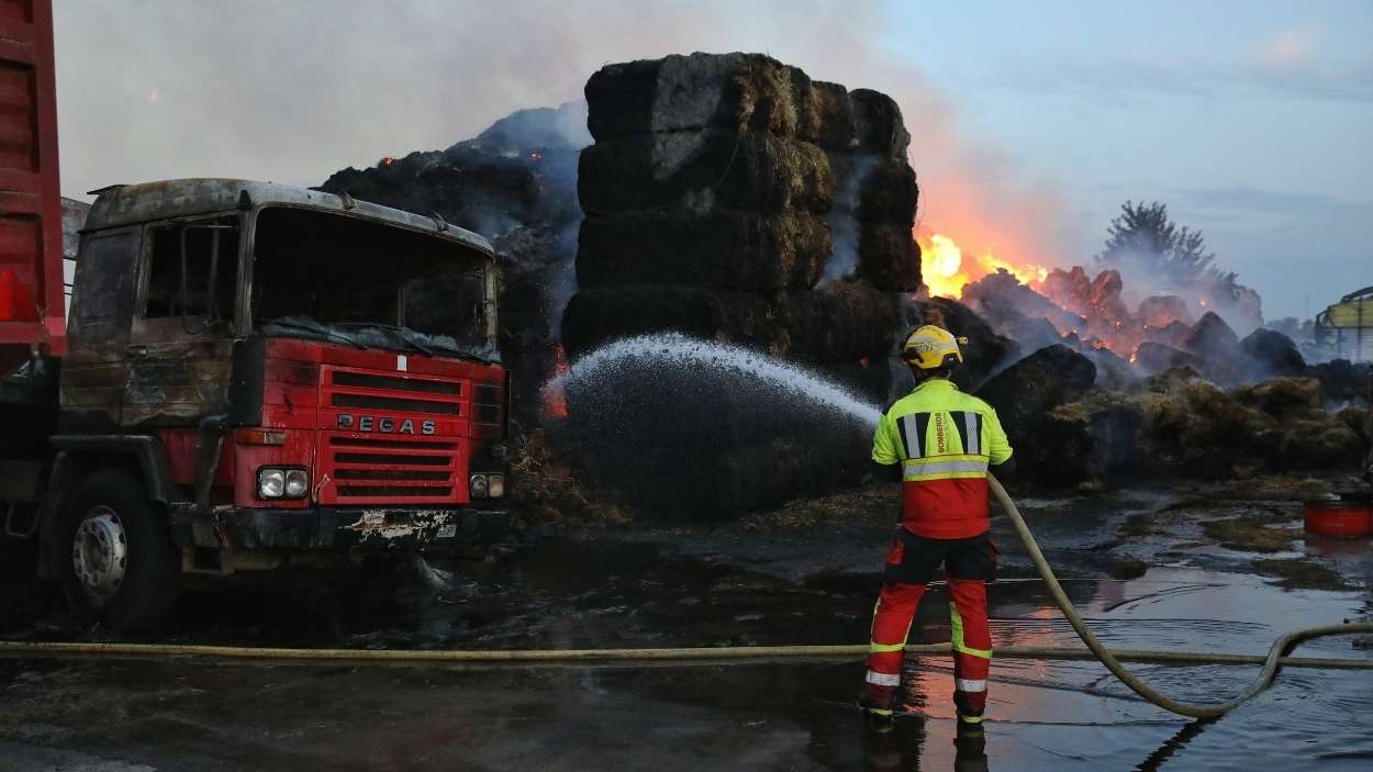 Incendio en Calera y Chozas (Toledo), uno de los más graves de la campaña. EP.