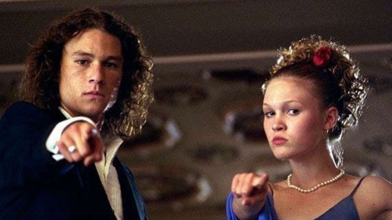 Heath Ledger y Julia Stiles en '10 razones para odiarte' | IG 