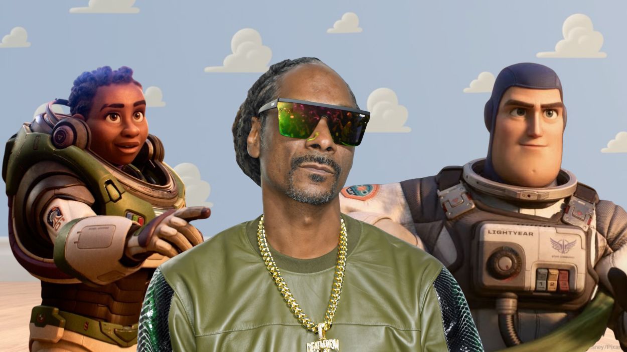 Snoop Dogg confiesa su experiencia viendo 'Lightyear'. Fotomontaje.