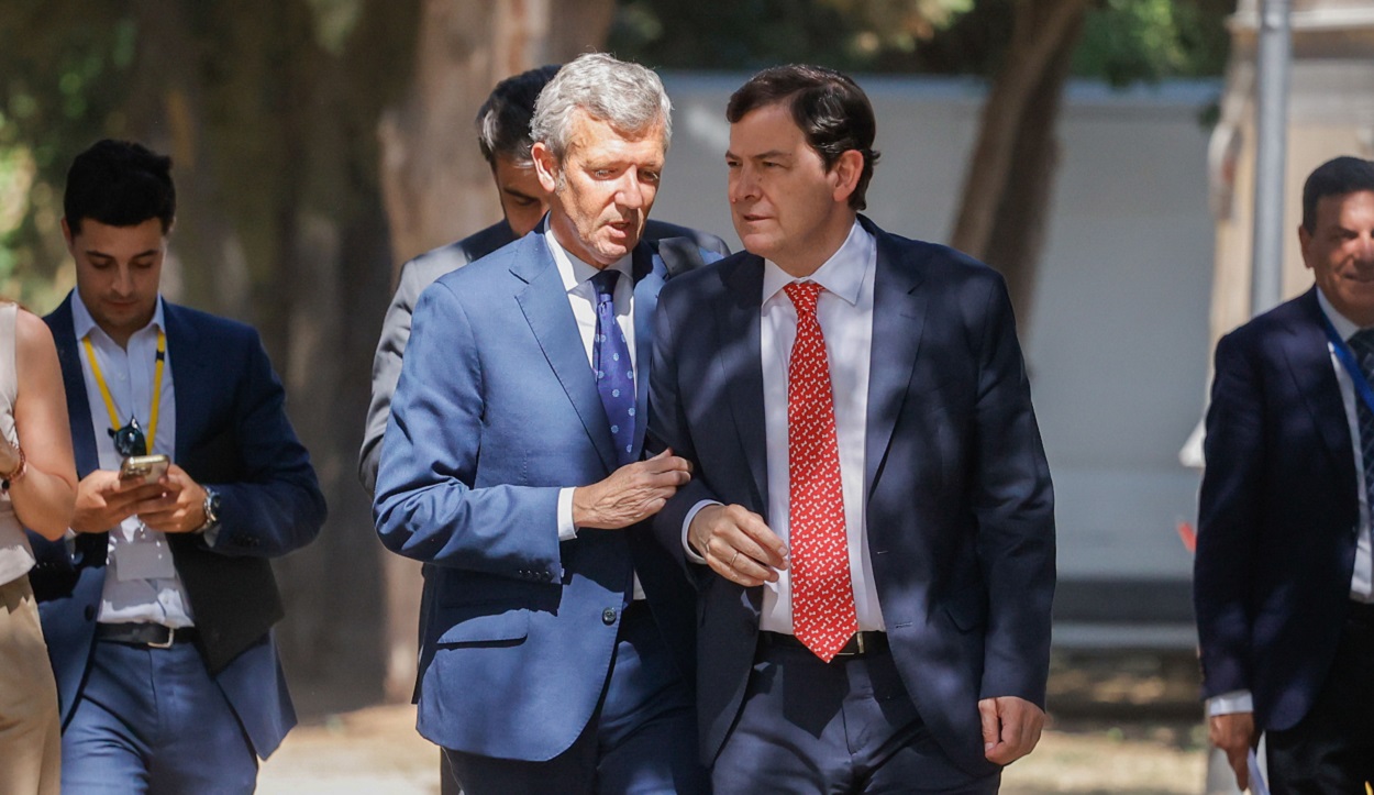 Alfonso Rueda y Alfonso Fernández Mañueco. EP