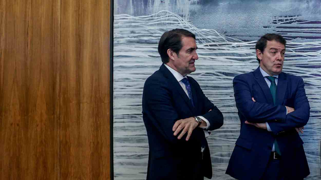 Suárez Quiñones y Mañueco en una imagen de archivo. EP