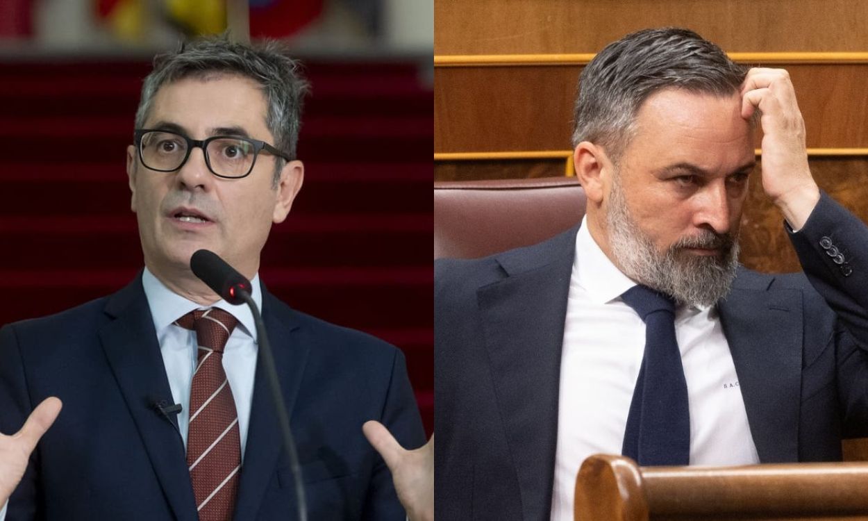 Félix Bolaños y Santiago Abascal. Elaboración propia