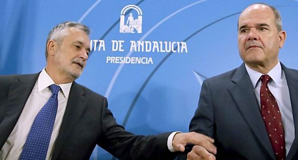 Los expresidentes andaluces José Antonio Griñán y Manuel Chaves.