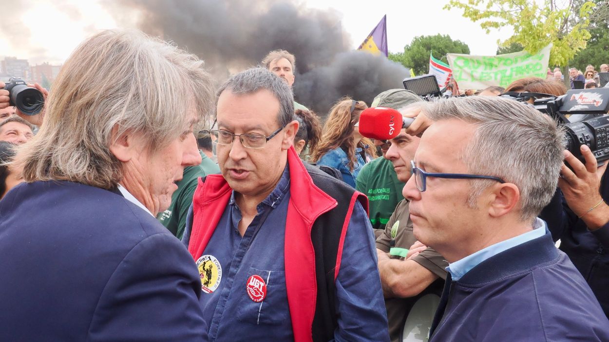 El secretario general del PSOE de Castilla y León, Carlos Martínez. EP.