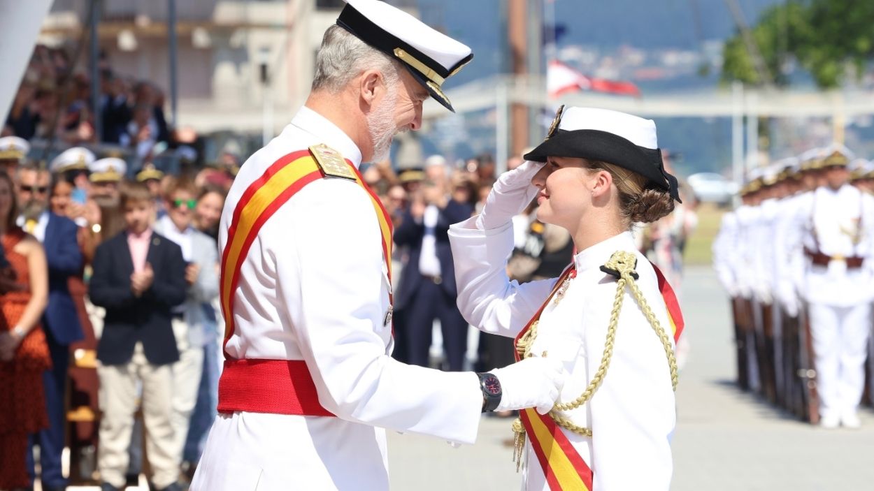 El Rey Felipe VI y la princesa Leonor. EP.