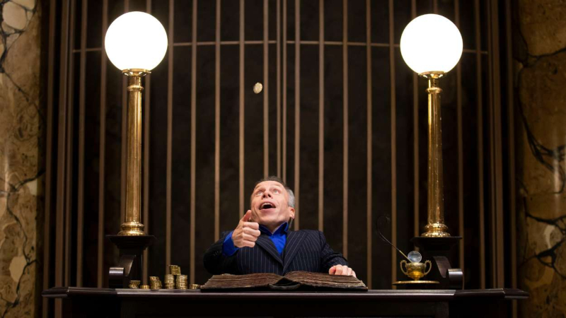 Warwick Davis en los estudios de Harry Potter