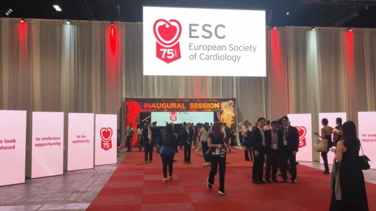 Acceso al Congreso de Cardiología que se celebra en Madrid. Foto de la Sociedad Española de Cardiología