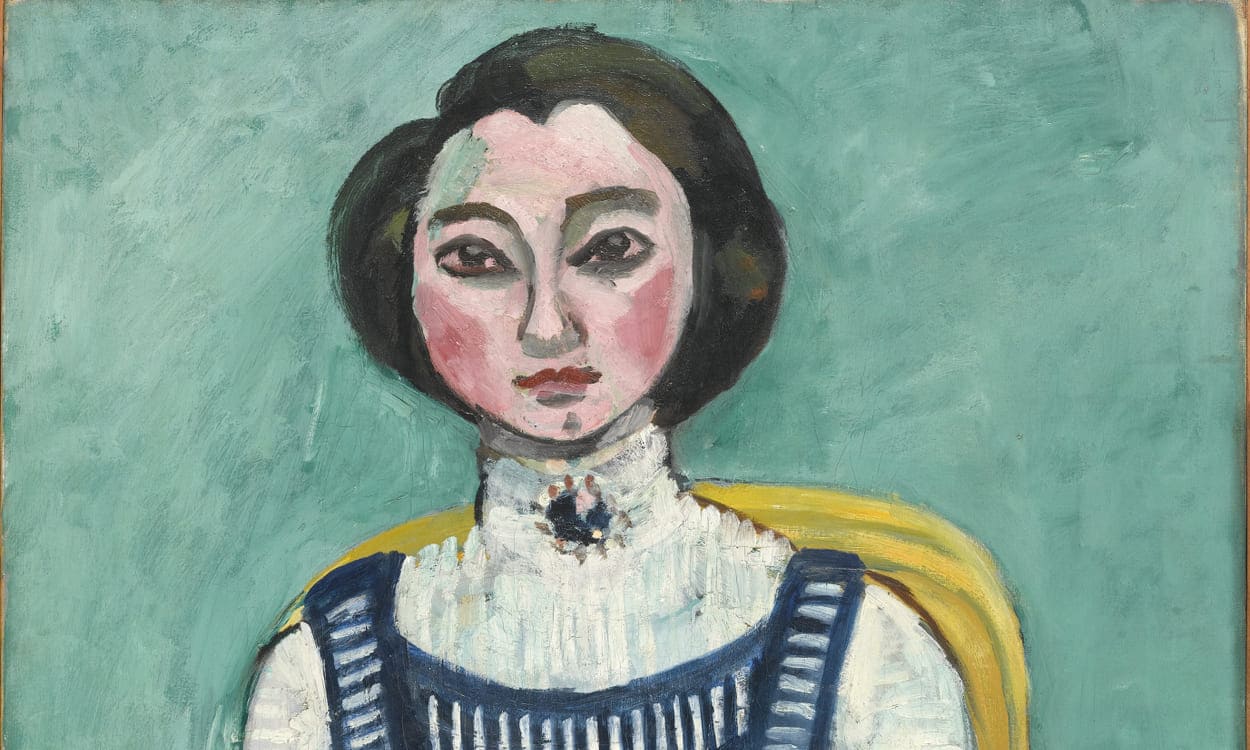 Henri Matisse, Marguerite au chat noir [Marguerite con gato negro], principios de 1910. Centre Pompidou, París. Musée national d’art moderne / Centre de création industrielle AM 2013-544. Succession H. Matisse/ VEGAP/ 2025. Fotografía: Centre Pompidou, MNAM-CCI/Georges Meguerditchian/Dist. GrandPalaisRmn