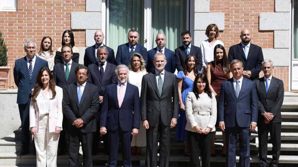 Felipe VI recibe a Eduardo Inda. Casa Real