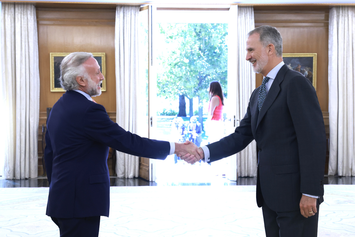 El rey Felipe VI recibe a Eduardo Inda. Casa Real