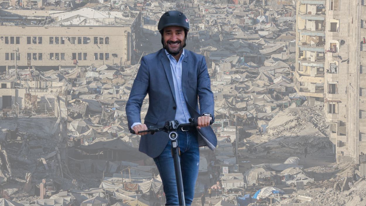 Montaje sobre el periodista deportivo Juanma Castaño.EP