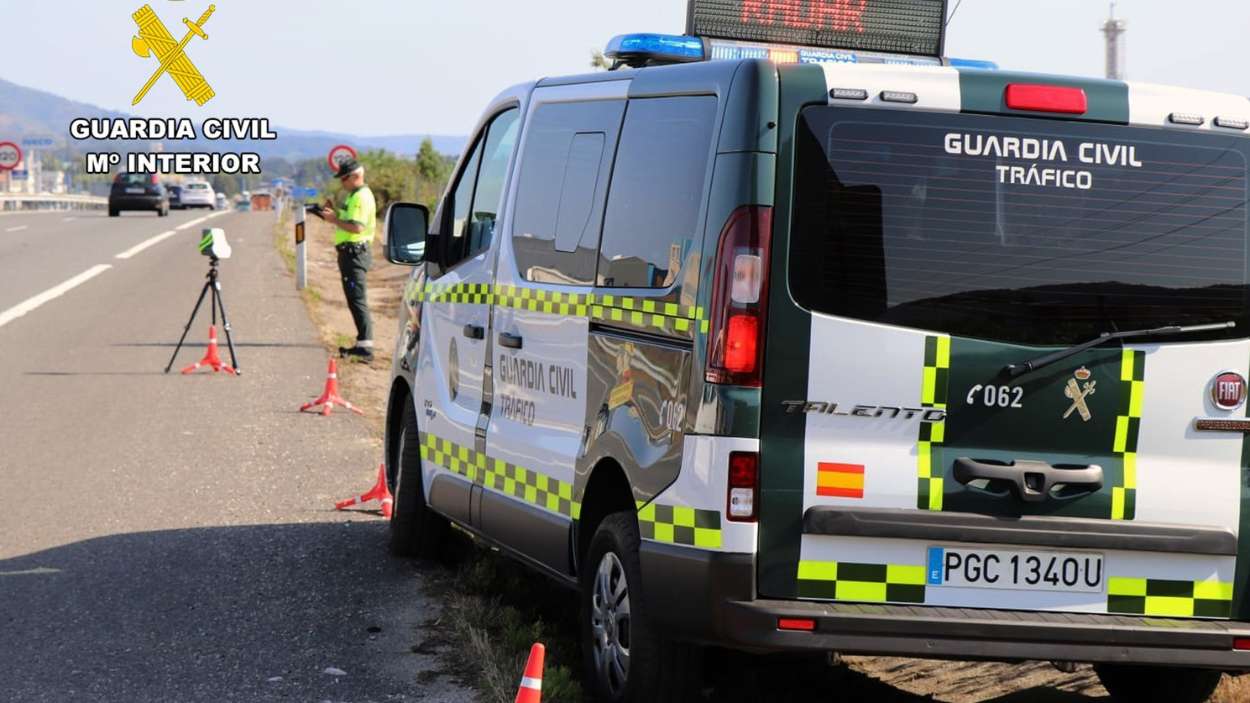 Control de velocidad de la Guardia Civil. EP