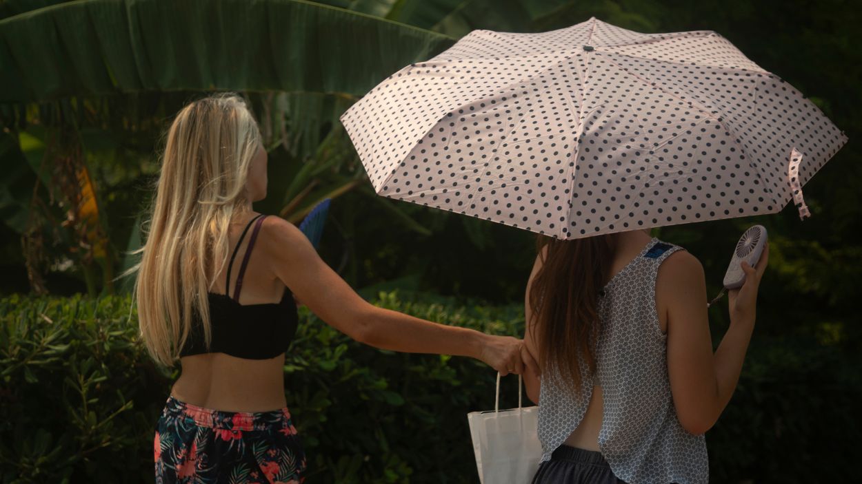 Ola de calor en Mallorca en agosto. EP.