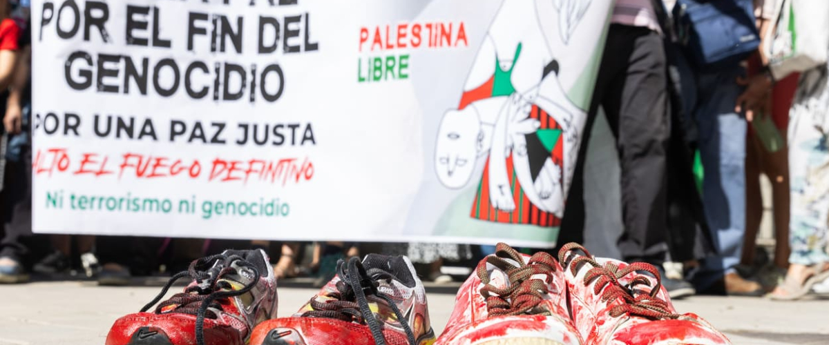 Marea Palestina sale a la calle para condenar la "masacre" de más de 18.500 menores en Gaza