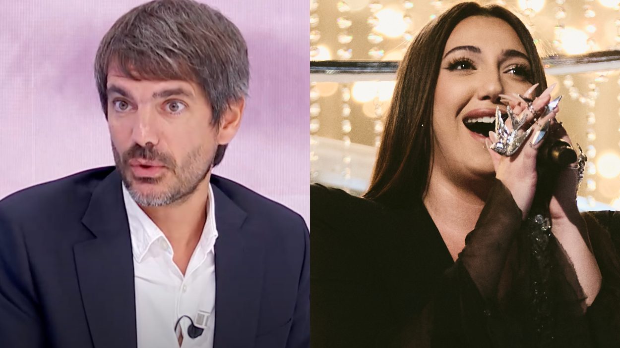 Ernest Urtansun y Yuval Raphael, representante de Israel en Eurovisión 2025 (RTVE / Alma Bengtsson / UER)