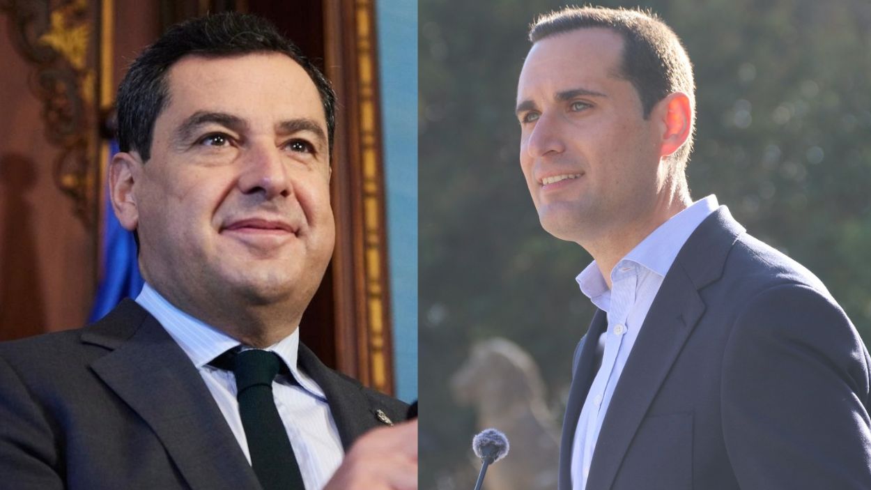 Juan Manuel Moreno Bonilla y Juan Latorre, secretario general del PSOE en la provincia de Jaén