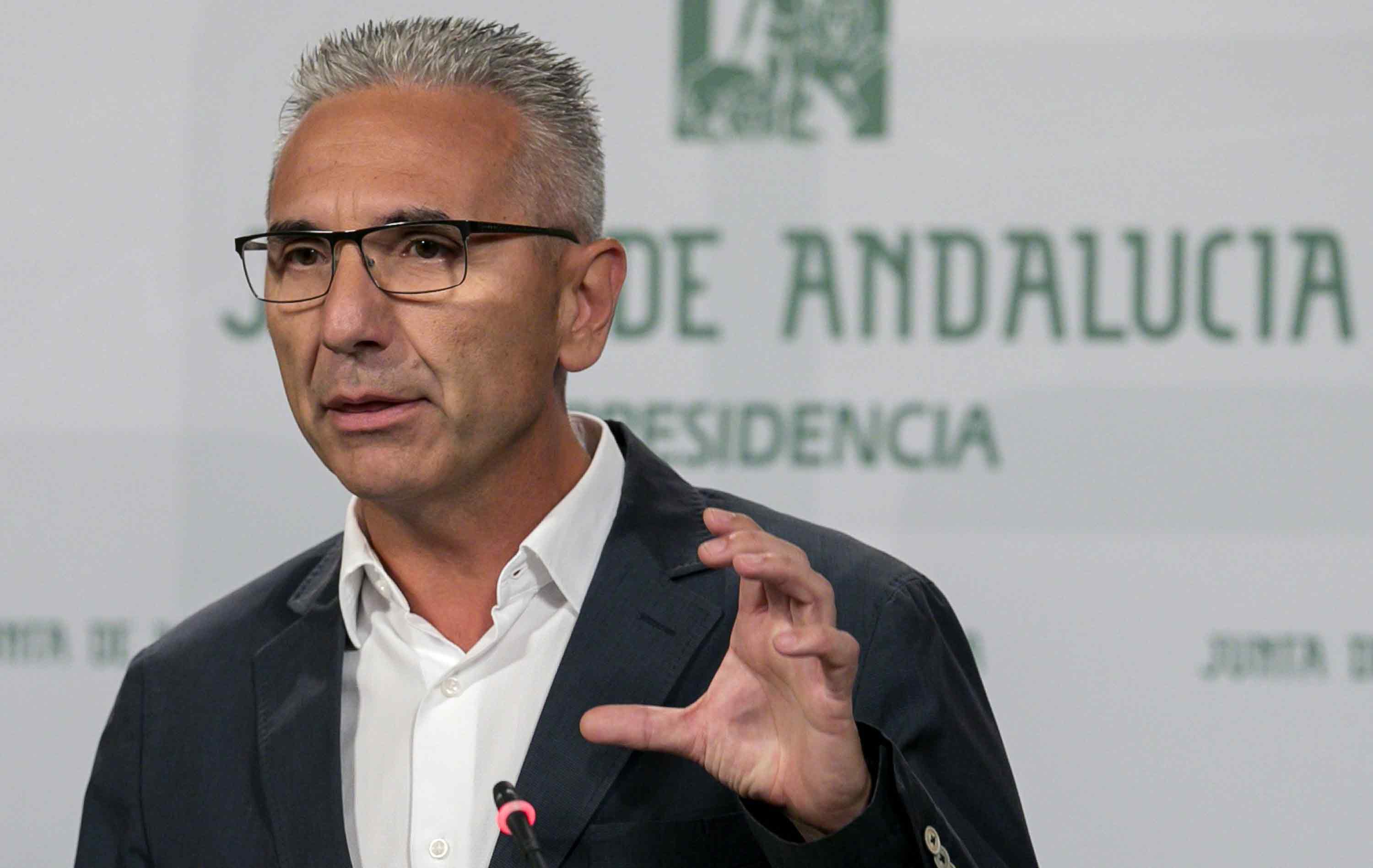 El portavoz del ejecutivo andaluz, Miguel Ángel Vázquez. 