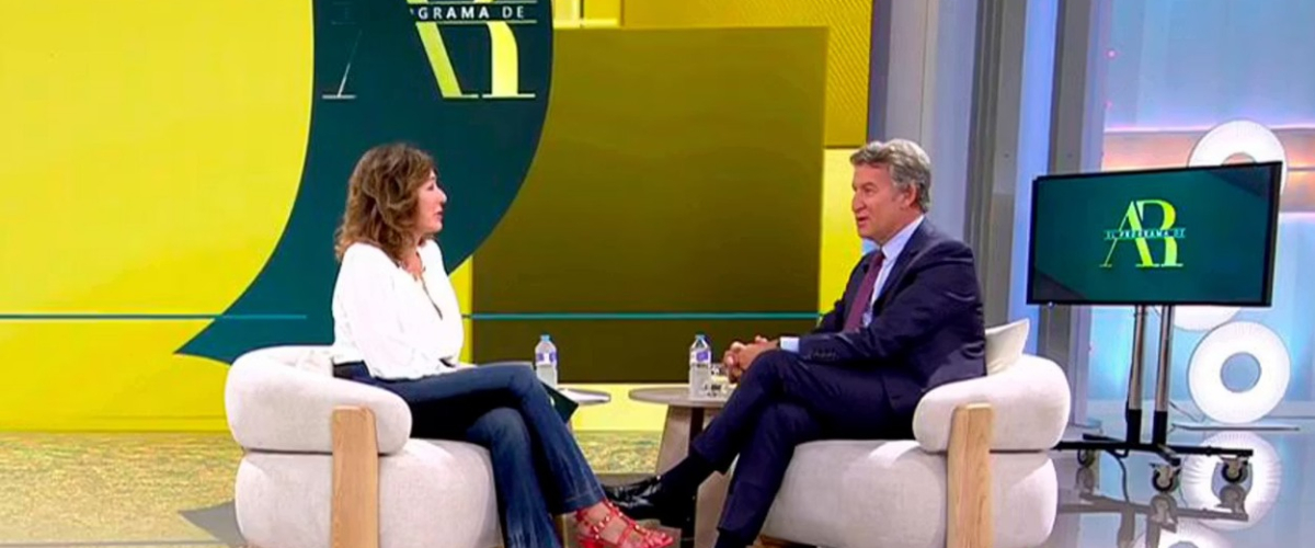 La curva de audiencia de Feijóo con Ana Rosa: cuanto más hablaban, más caían