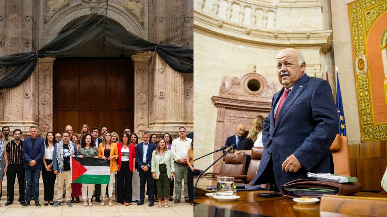 Dos minutos de silencio en el Parlamento de Andalucía