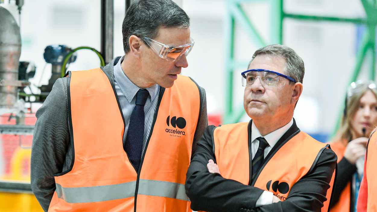 Sánchez y Page en una de las últimas visitas del presidente del Gobierno a Castilla-La Mancha. EP.