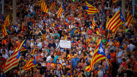 El independentismo se desmoviliza y protagoniza una Diada en mínimos históricos