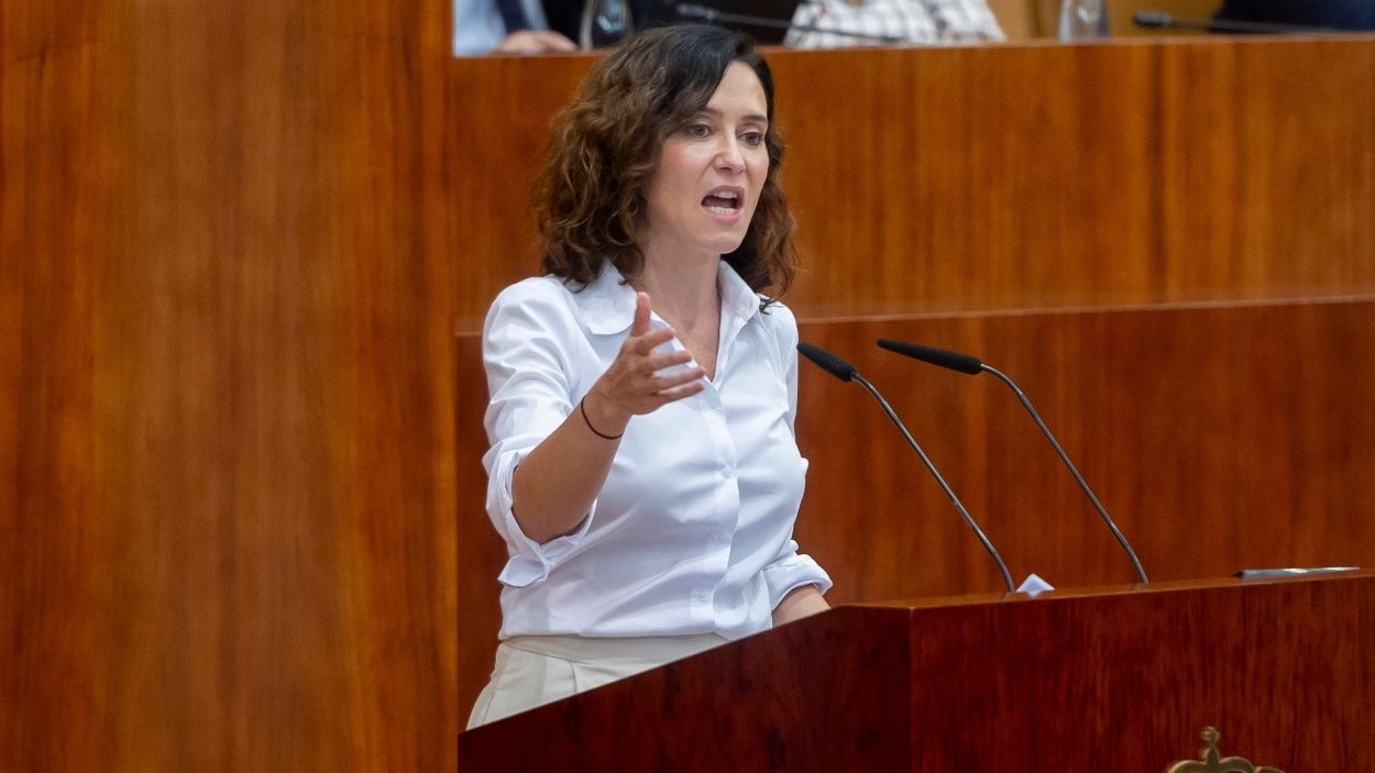 La presidenta de la Comunidad de Madrid, Isabel Díaz Ayuso. EP. 