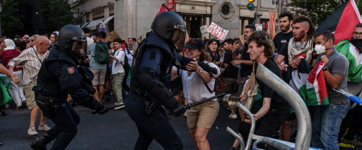 Madrid clama contra el genocidio de Israel: protesta histórica en la Vuelta a España
