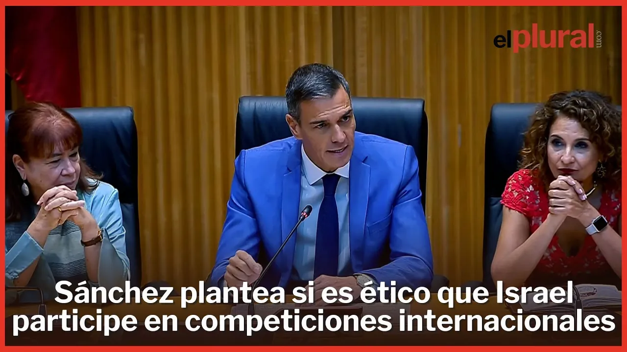 Sánchez exige la exclusión de Israel de todas las competiciones deportivas "mientras dure la barbarie"