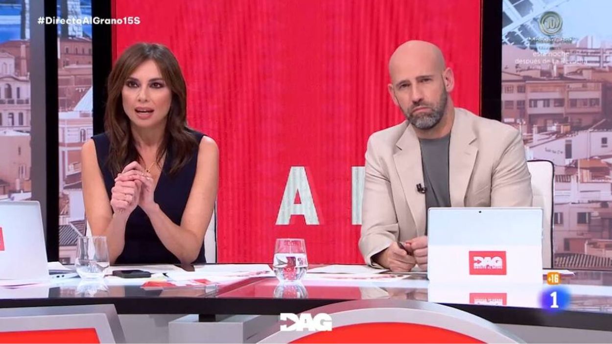 Marta Flich y Gonzalo Miró en 'Directo al grano'. TVE